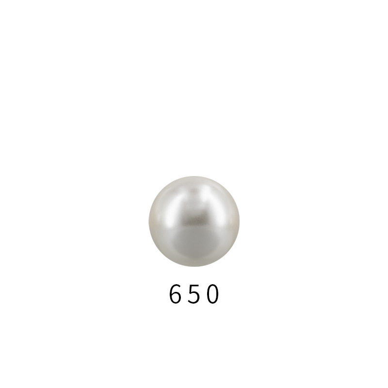 Factory Imitation Polo Pearl 5818 Half Hole Crystal Beads 8mm-14mm Micro Glass Bead Necklace Clothing Shoe Ornaments