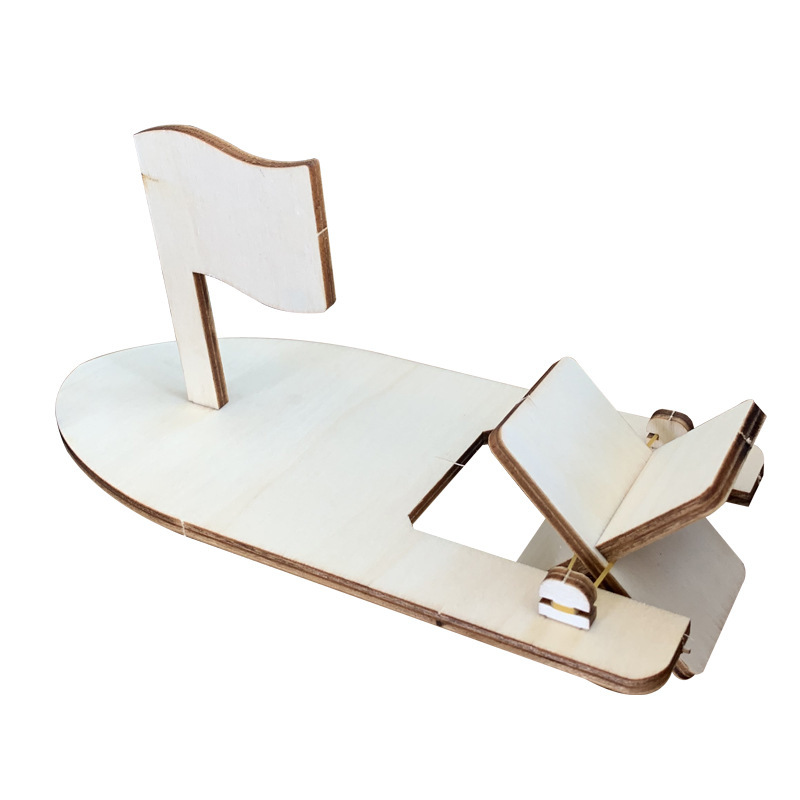 木制帆船平衡科技小制作科学实验器材手工科普教学教具-阿里巴巴