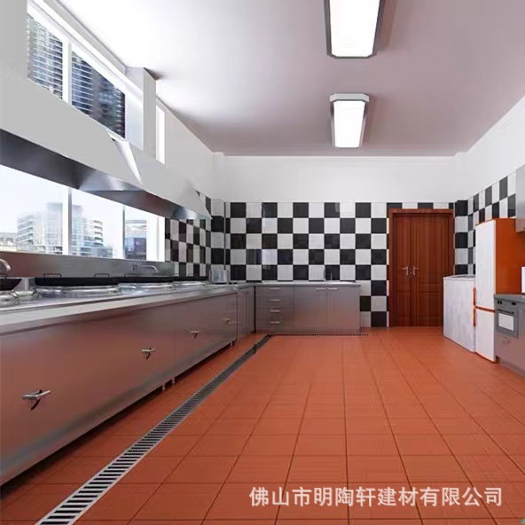 30x30防滑防潮砖酒店厨房饭堂地砖广场户外车库庭院地砖