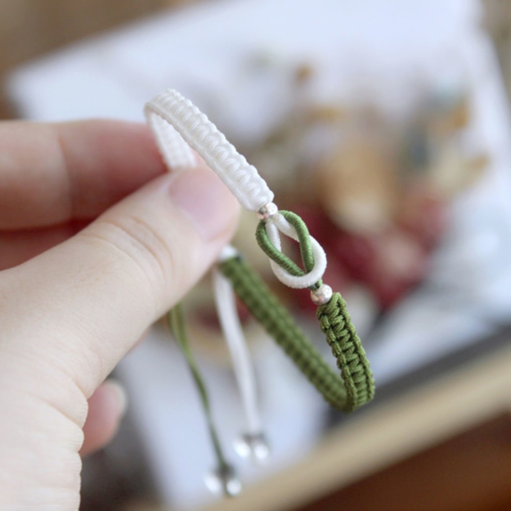 手工编织男女手绳情人节礼物成品撞色手工制作情侣手环2021少女潮