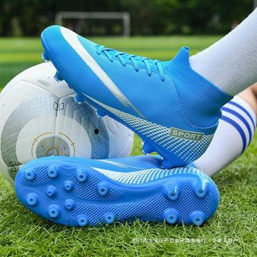 跨境足球鞋男款碎钉缓震足球鞋短钉系列新款专业人草低帮训练球鞋