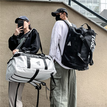 韩版大容量双肩包男潮酷背包防泼水可斜跨三用旅行包书包女休闲熨