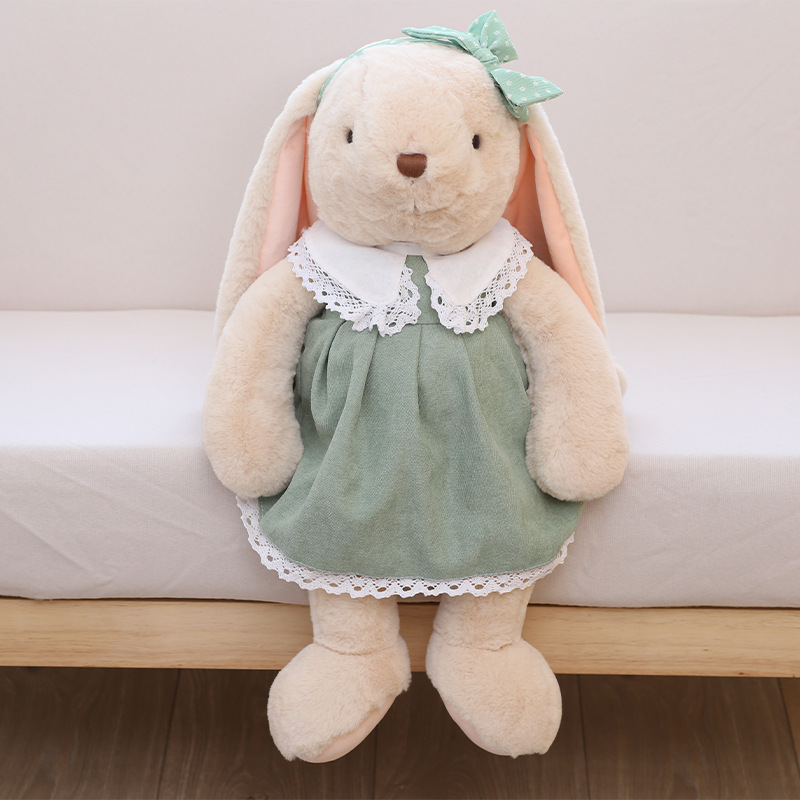 萝莉裙兔公仔新款兔宝宝布娃娃毛绒玩具女孩礼物穿衣小兔子玩偶