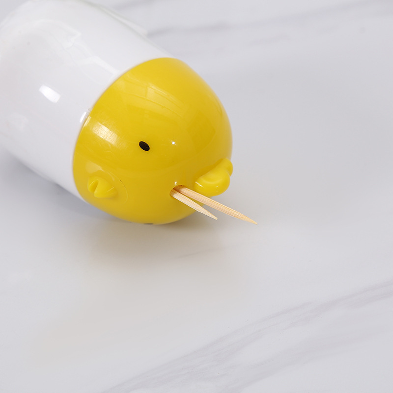 Double-Headed Bamboo Toothpick Cartoon Cute Chicken Shape Toothpick Holder Home Use and Commercial Use Disposable Toothpick Factory Wholesale