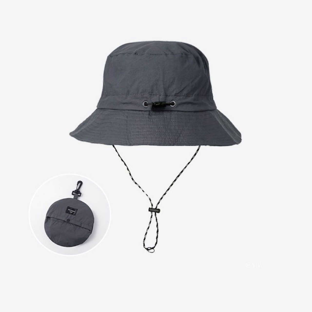 Summer Ultra-Thin Quick-Drying Bucket Hat Men's Storage Bag Bucket Hat Outdoor Fishing Alpine Cap Waterproof Sun-Proof Basin Hat Bucket Hat