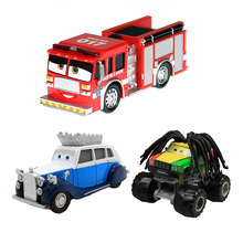 赛车总动员教主板牙 017消防车合金车模型英国女王儿童玩具车生日