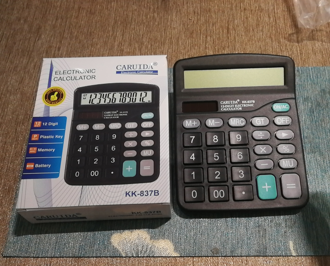 837 Calculator 12-Bit Solar Dual Power Student Color Calculator Office Purchase Wholesale Computer