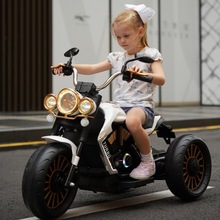 儿童大款电动三轮摩托车男女孩宝宝电瓶车小孩可坐人充电遥控玩具