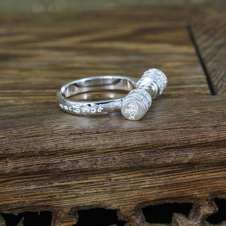 泰国佛牌阿赞白矿人缘鸟戒指