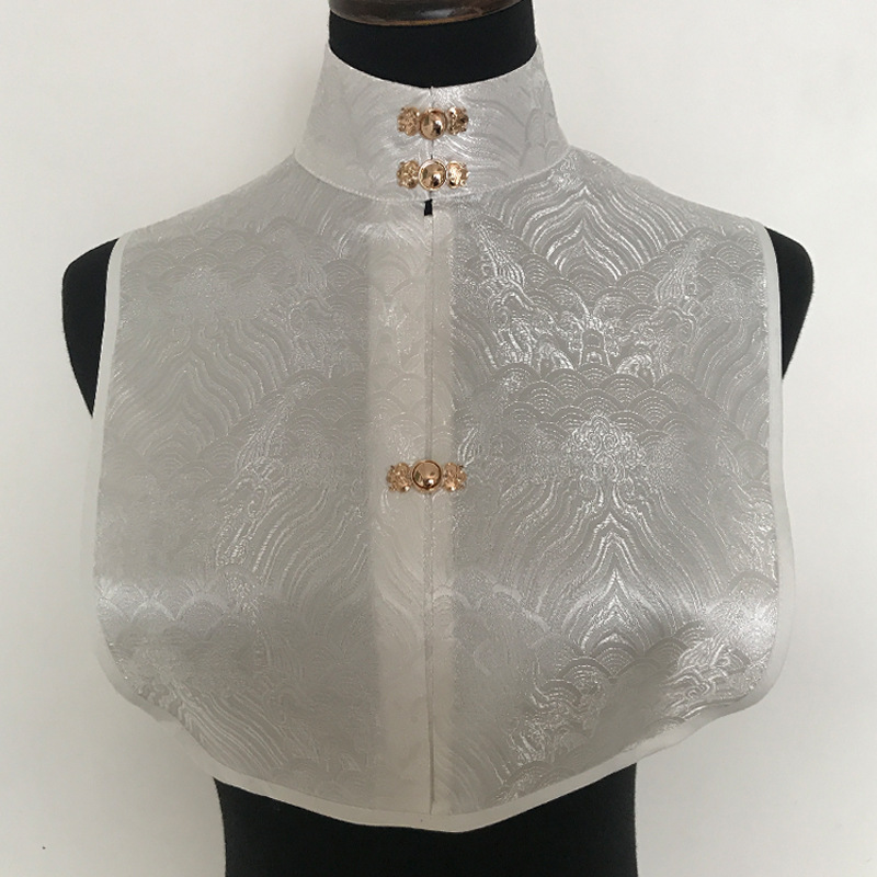 Hanfu Collar with Ming Collar White Collar Adult and Children Underpants Vintage Accessories All-Matching Shirt Fake Collar
