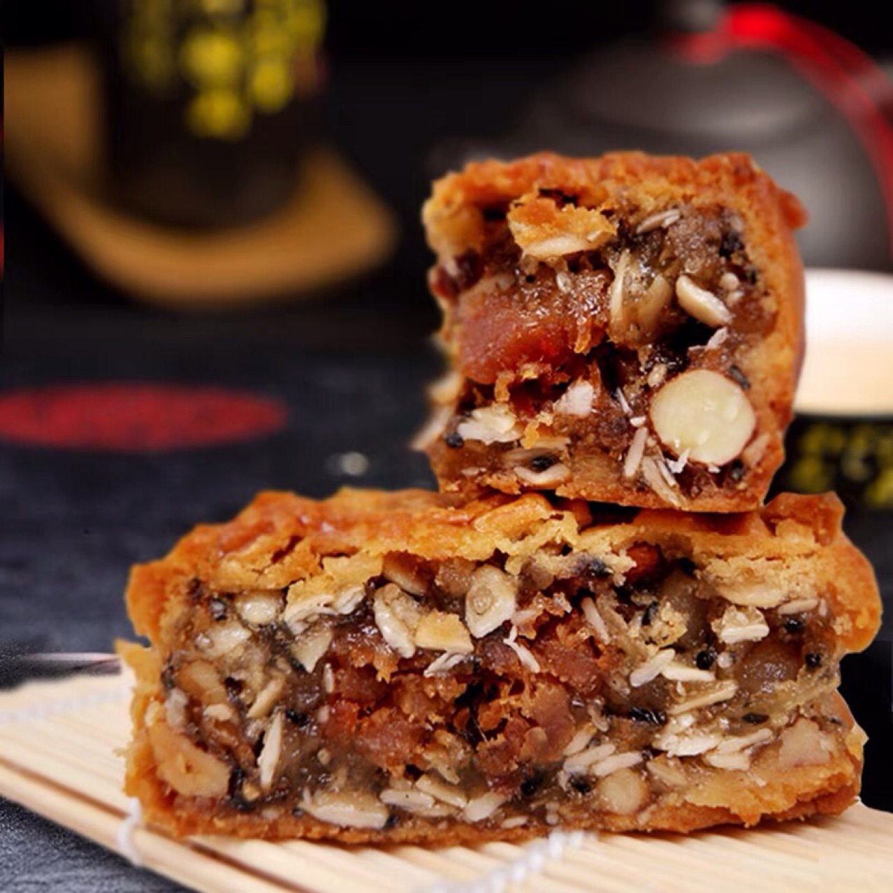 郭师傅月饼 叉烧皇 五仁月饼批发 豆沙莲蓉月传统手工 中秋礼盒