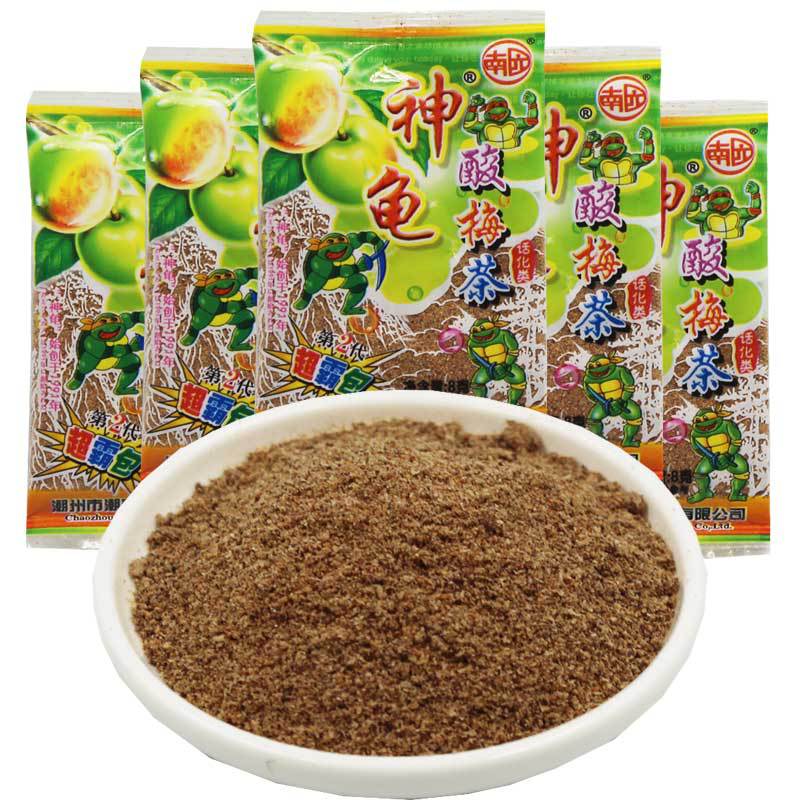 神龟酸梅茶话梅粉蜜饯酸甜8090怀旧酸梅粉青梅勺子粉小卖部零食品