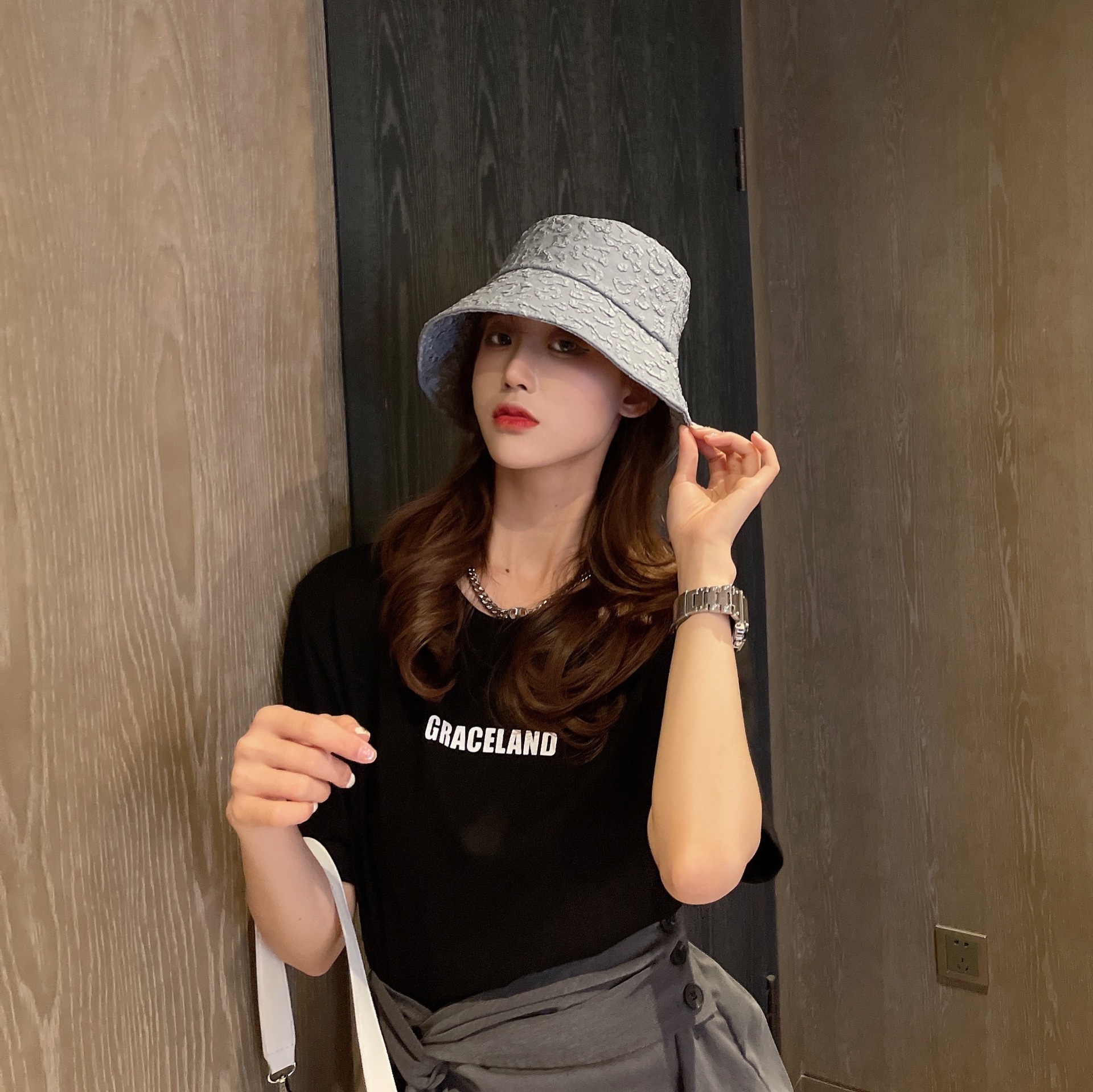 2021新款帽子女夏季韩版日系渔夫帽时尚防晒透气遮阳帽出游潮盆帽