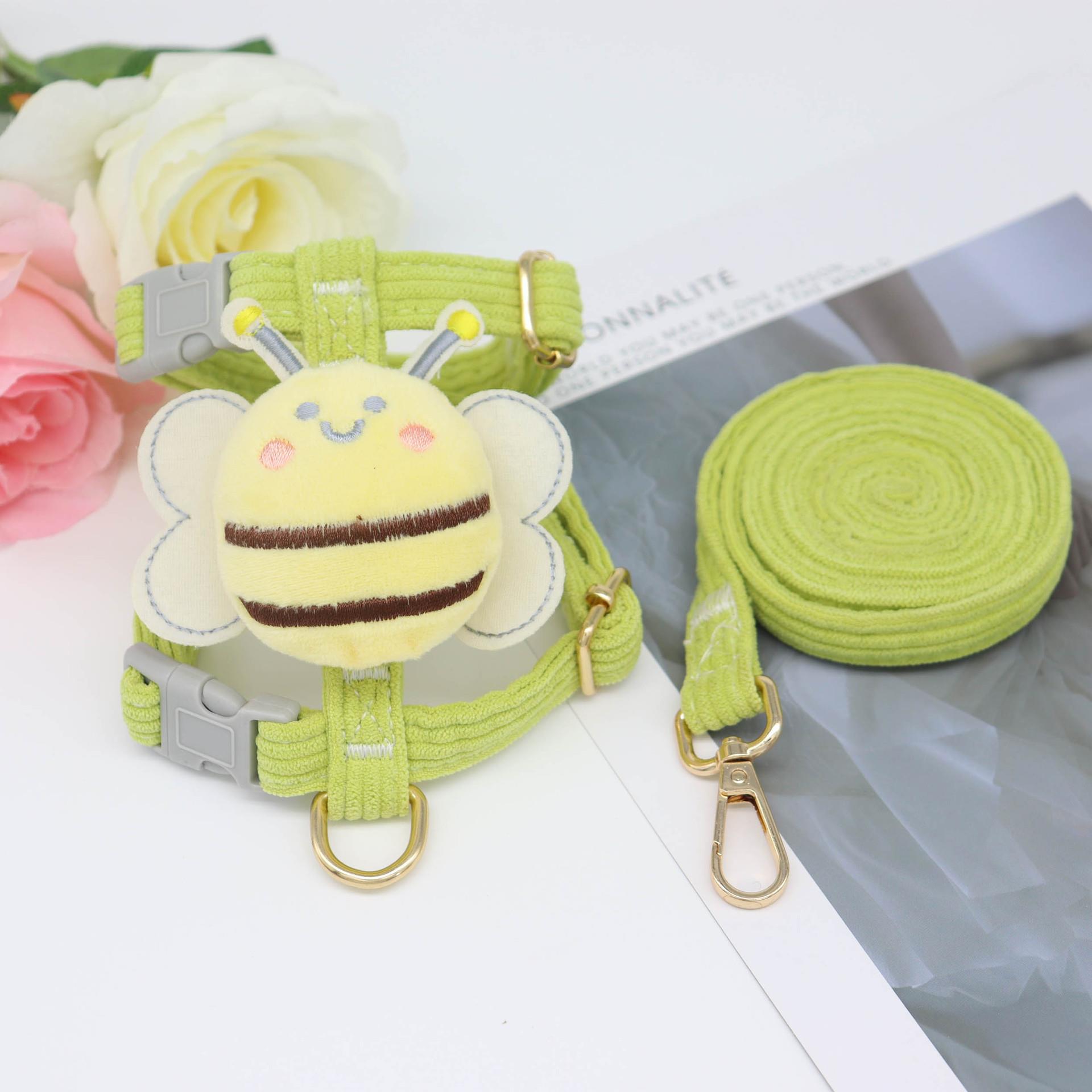 New Dog Hand Holding Rope Cartoon Chest Strap Dog Leash I-Shaped Cat Rope Chest Strap Pet Supplies Wholesale