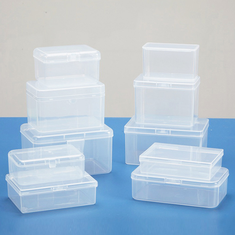 塑料盒子长方形半透明产品包装盒牙签盒小收纳盒有盖pp零件盒批发