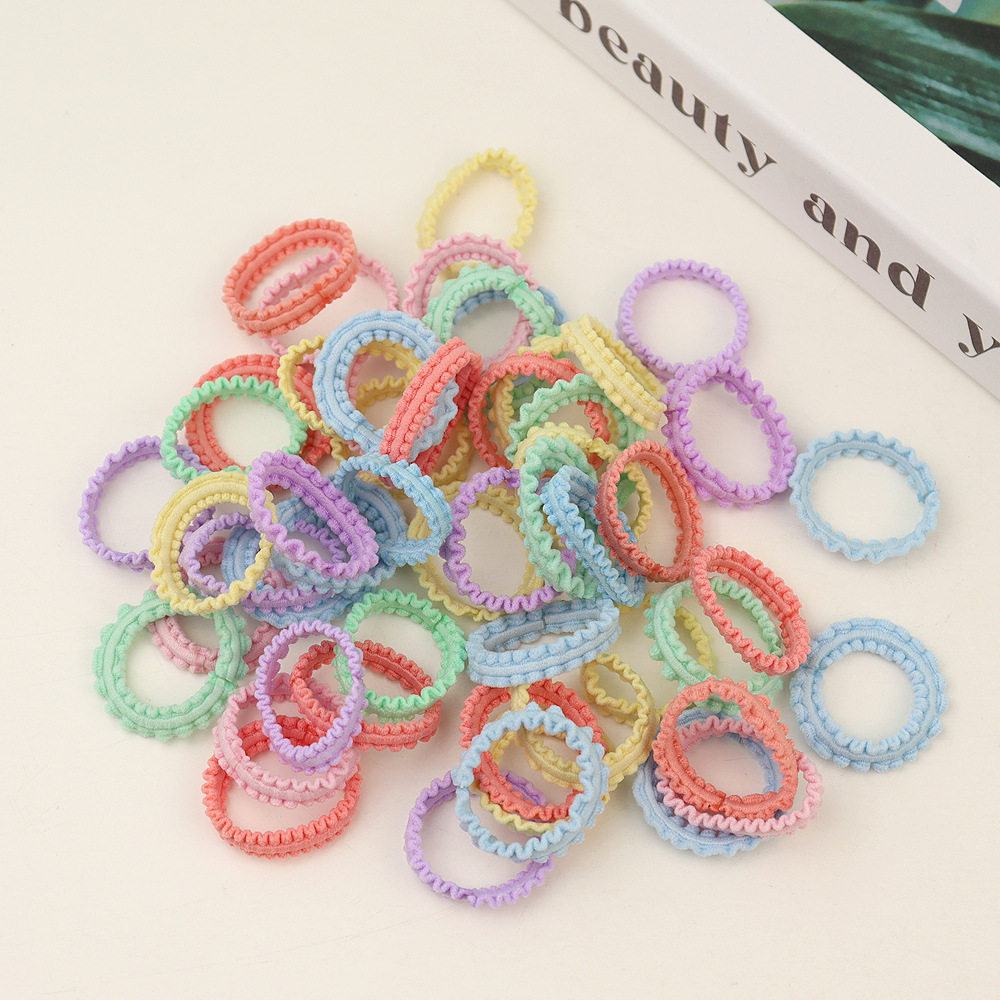 Colorful High Elastic Hair Friendly String Girls' Hair Tie Small Hair Ring High Elastic Baby Hair Tie Small Pull Hair Rope