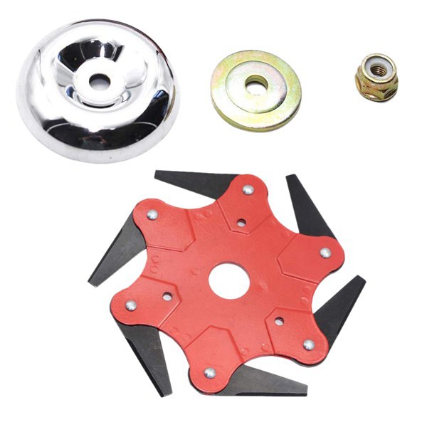 六叶刀打草头割草机配件合金硬质锰钢刀片6厘米农机配件 i298781