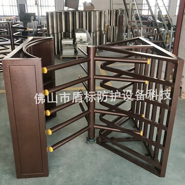 超市出入口通道旋转门禁 烤漆款半高单向门 单向人流管控滚闸闸机