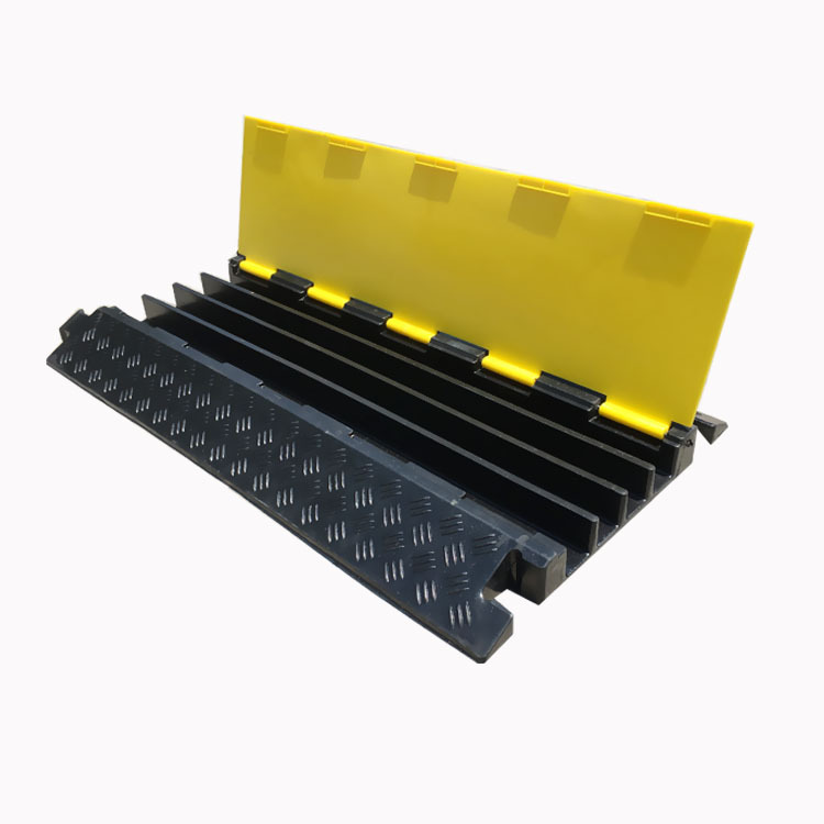 定制橡胶线槽微味舞台电缆保护板室内电缆过线板 pvc二线槽减速带