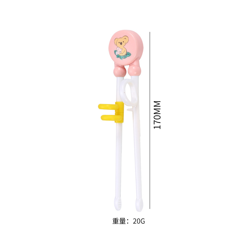 Cartoon Baby Training Chopsticks Plastic Training Chopsticks Children's Correction Learning Chopsticks Baby Cat Chopsticks Card Holder