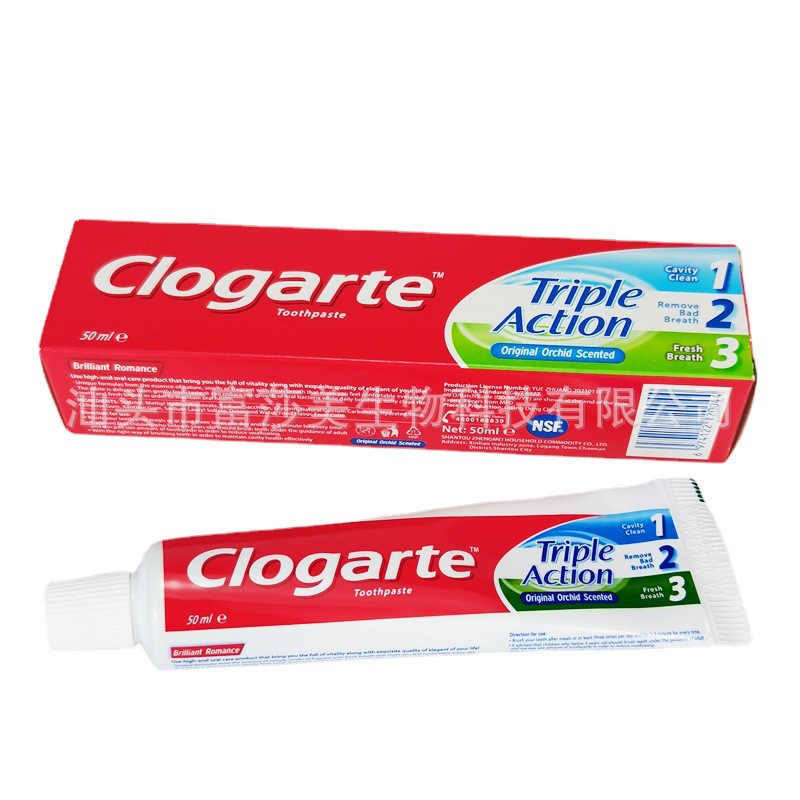 Clogarte Spot Middle East Foreign Trade Cross-Border English Multi-Effect Care 100ml Toothpaste Toothpaste