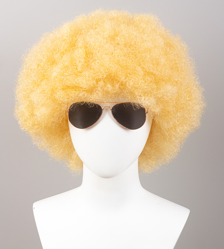 非洲黑人爆炸头小卷假发帽子头模模特头节日派对表演装饰表演跨境