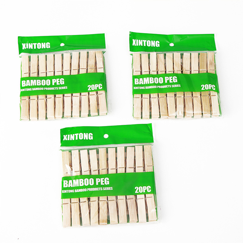 20 PCs Household Bamboo Clamp