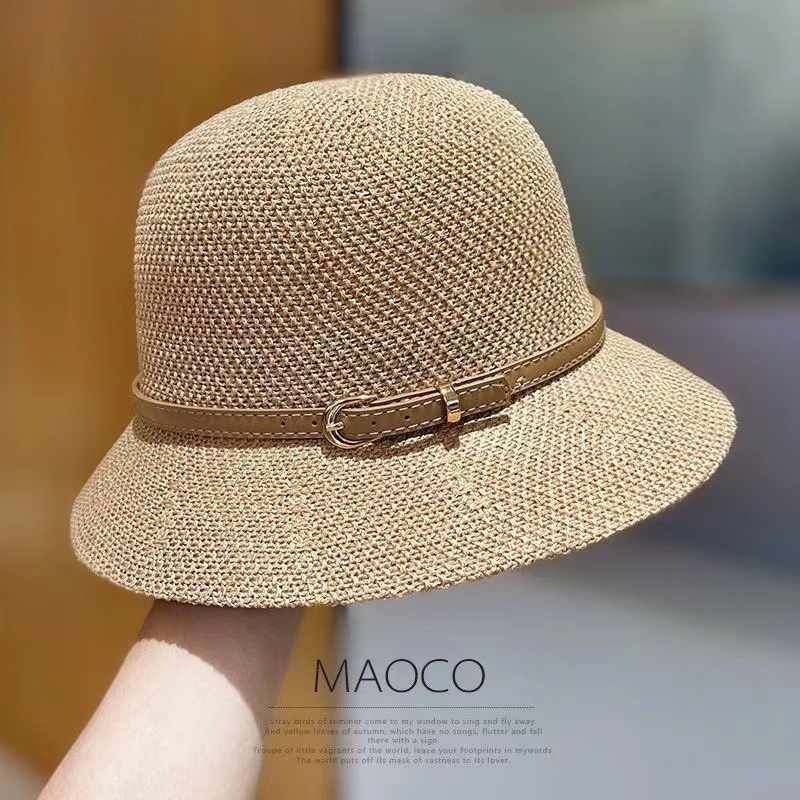 Western Style All-Matching Summer New Bow Big Brim Straw Hat Female Sun Shade Fashion Seaside Beach Hat Wholesale