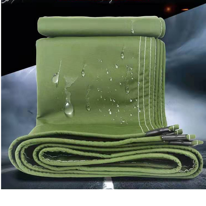 防雨篷布抗撕耐磨刀刮布加厚帆布防水货场盖布汽车防晒棚布批发