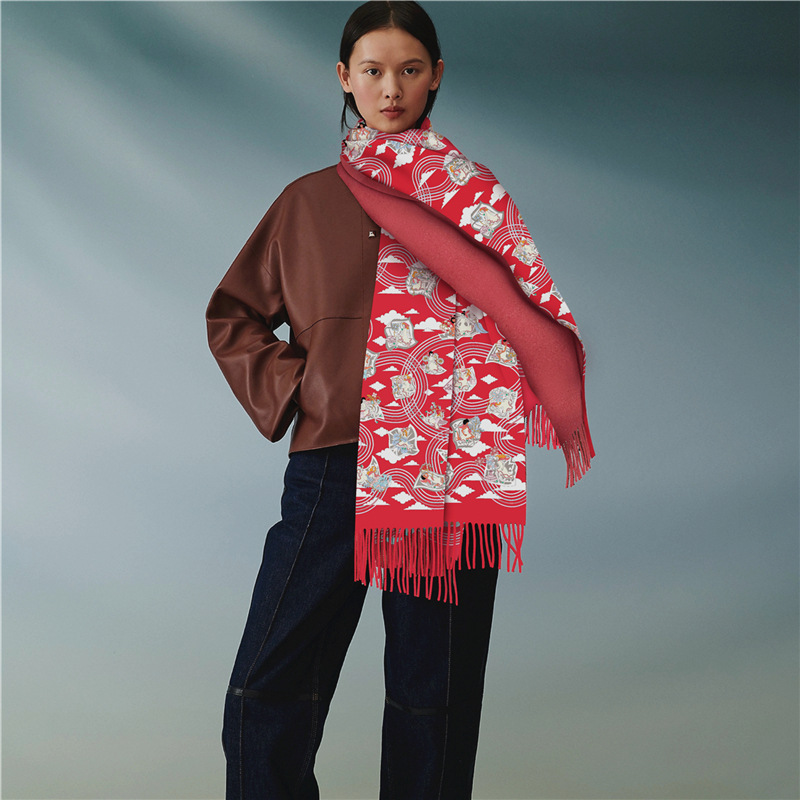 Chinese Style Myth Air-Conditioned Room Shawl Outer Match Summer Office Nap Cashmere Tassel Warm Scarf Foreign Trade