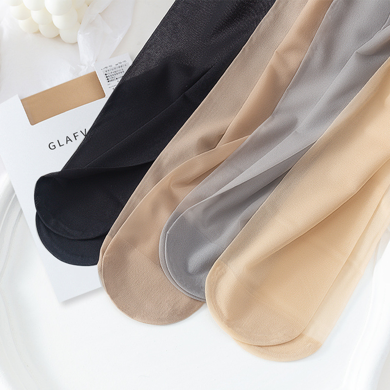 Internet Celebrity Jifan Silk Stockings Anti-Snagging Leggings Women's Summer Pantyhose Ultra-Thin Arbitrary Cut Superb Fleshcolor Pantynose Large Size Black Silk
