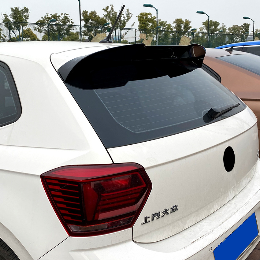 Applicable to Volkswagen Polo MK6 2019 + Polo GTI Tail Top Wing Spoiler Exterior Modification