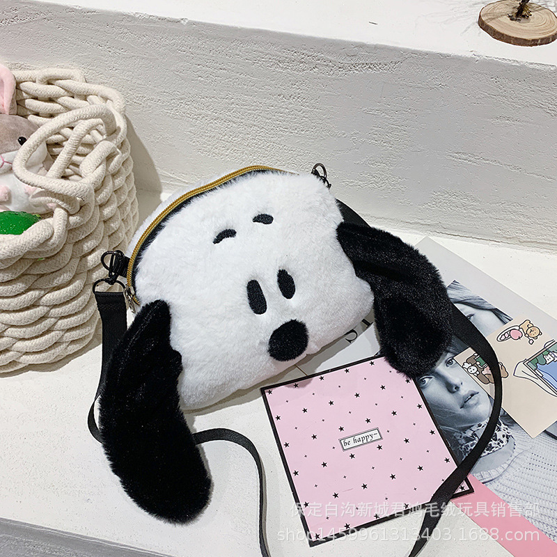 Cute Snoopy Dog Plush Bag Cinnamoroll Babycinnamoroll Shoulder Bag Creative Cartoon Tote Claw Machine Doll Manufacturer