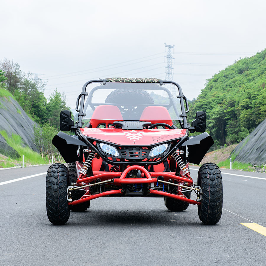 新款成人四轮两座沙滩车汽油水冷轴传动越野车户外景区沙地用