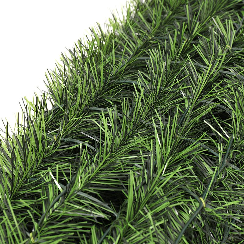 Simulation Plant Pine Needle Wattled Wall Fence Greening Decoration Wall Simulation Fence Site Decoration