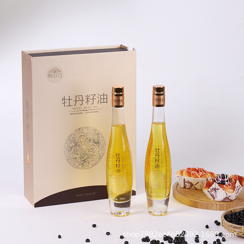 厂家直供牡丹籽油280ml礼盒装纯牡丹籽油现货厂家发货
