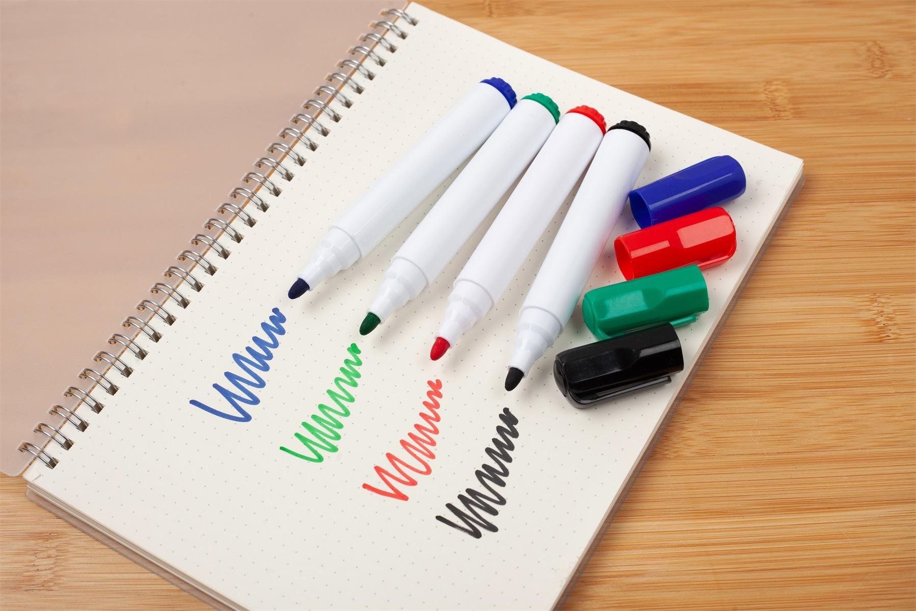 办公用品大容量教学可擦白板笔黑红蓝绿画板可擦笔厂家直供可擦笔