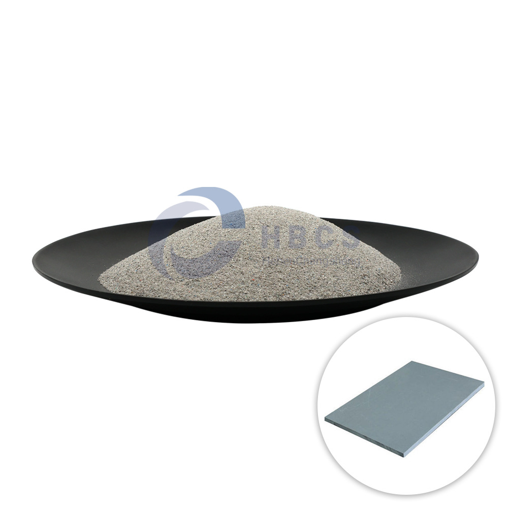 厂家直销可调色硬扣板磨粉料 灰一代磨粉料 杂发泡磨粉料pvc树脂