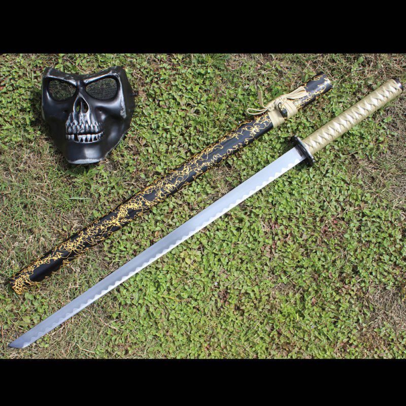 唐横刀直刀长刀高锰钢一体刀剑刀具户外防身冷兵器真剑未开刃