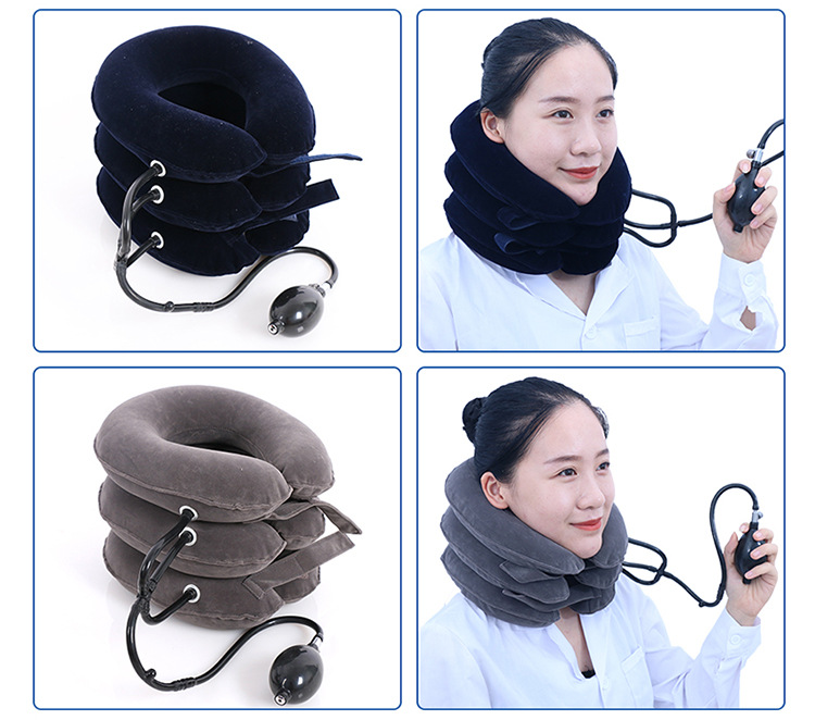 家用颈椎牵引器 充气式颈部托具 颈部牵引器颈托