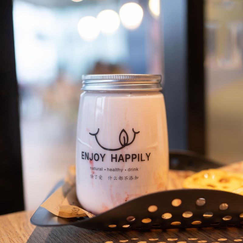 网红一次性奶茶杯带盖pet脏脏冷饮饮料瓶素匠泰茶果汁杯商用外卖 图片