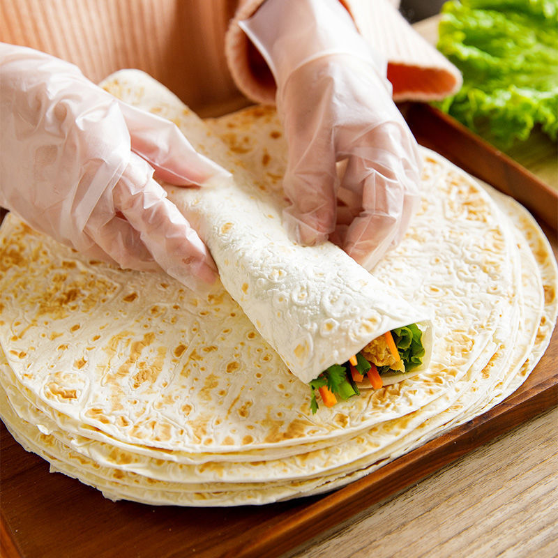 单饼鸡肉卷饼皮手抓饼山东煎饼即食烙饼批发薄饼家用早餐半成品厂