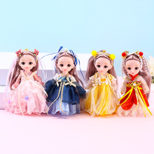 新品古风搪胶娃娃玩具套装13关节17厘米女孩玩具古装娃娃厂家批发