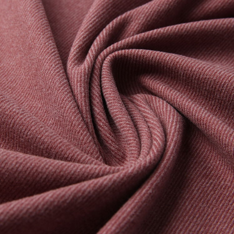 220g牙签条德绒布料 涤纶保暖打底衫面料 针织弹力德绒家居服布料