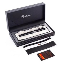 毕加索PS918梦幻波尔卡纯黑钢笔 可定logo铱金笔礼品笔