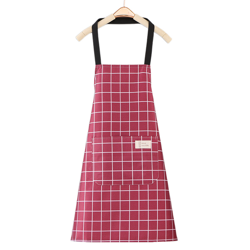 Apron Manufacturer Adult Home Use Fashion Kitchen Sleeveless Waterproof Oil-Proof Apron Wholesale Work Clothes Advertising Apron