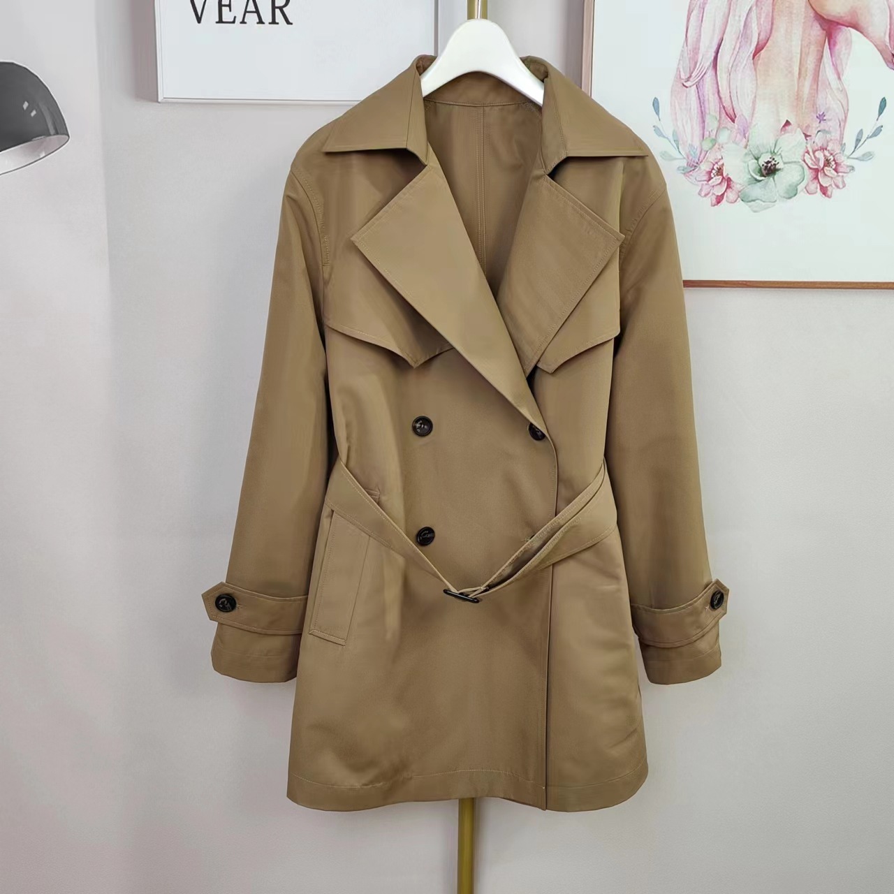 新款春秋外套女中长款气质长款风衣女24518(fy0303)-阿里巴巴