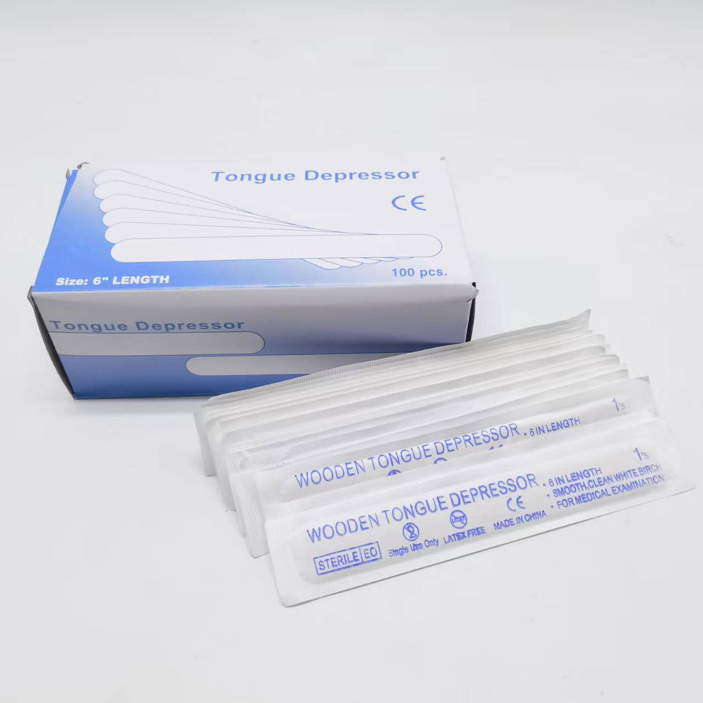 tongue depressor disposable single independent packaging wooden finger splint tongue depressor