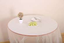 一次性桌布鑫丹正方形防水桌布酒店餐桌白色塑料台布家用透星之祥