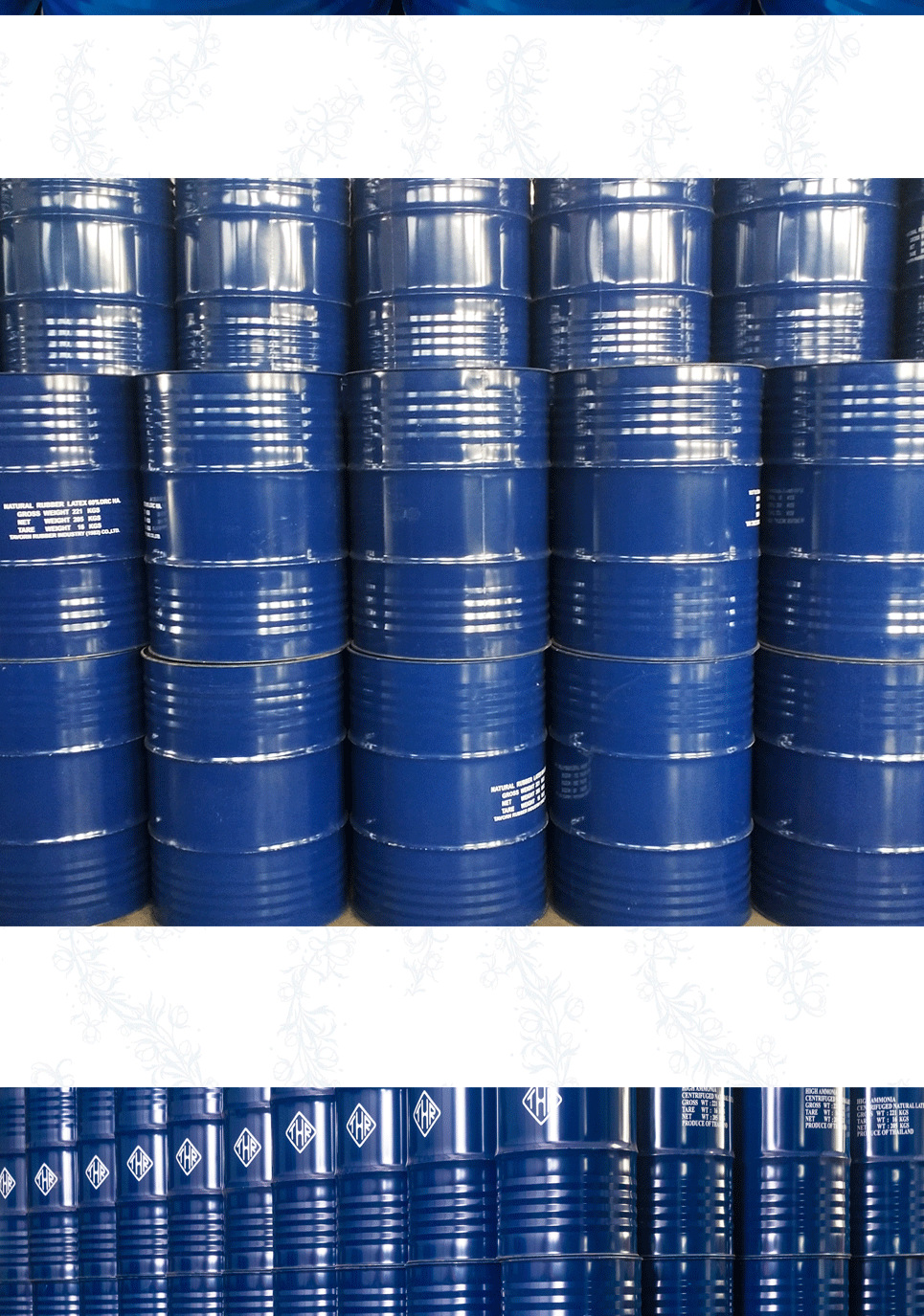 泰国泰华thr 三颗树天然乳胶 黄春发天然乳胶 桶装天然乳胶